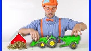 Tractors for Children  Blippi Toys - TRACTOR SONG