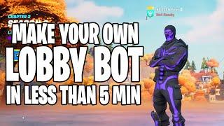 How to make a *LOBBY BOT* with a CUSTOM NAME get EVERY Skin and Emote with EZFN.DEV