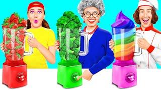 Me vs Grandma Cooking Challenge  Kitchen Hacks and Tricks by FUN FOOD