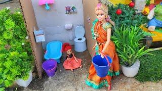 Barbie Doll All Day Routine ln lndian VillageRadha Ki Kahani Part -93Barbie Doll Bedtime Story