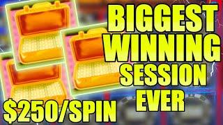 $250BET MY BIGGEST WINNING SESSION EVER ON HIGH STAKES SLOT MACHINE