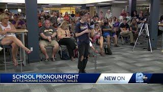 Kettle Moraine School parents students voice concern after ban of pride flags pronoun use