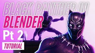 Recreate BLACK PANTHER VFX in BLENDER  Pt 2  Shading & Compositing