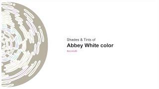 Shades & Tints of Abbey White color #ece6d0 A Cool Yellow color #d1ccb8 #b7b2a1 #eee8d5 #f0ebda