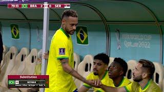 NEYMAR SOFREU UMA LESÃO QUE QUASE O TIROU DO RESTANTE DA COPA  Neymar vs Sérvia 24112022