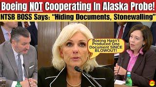 Boeing BUSTED STONEWALLING The NTSB Alaska Airlines Investigation NTSB Boss Testifies To Senate.