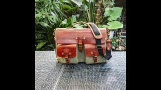 How to handmake a perfect canvas messenger bag briefcase laptop bag shoulder bag crossbody bag