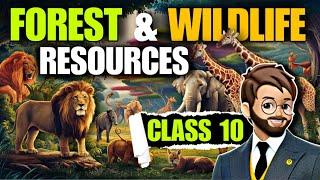 Forest and Wildlife Resources Class 10  Animated   Forest and Wildlife Resources cbse One Shot