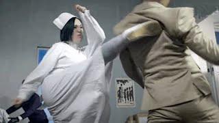 Female nurse is a kung fu master beat Japanese agents hard