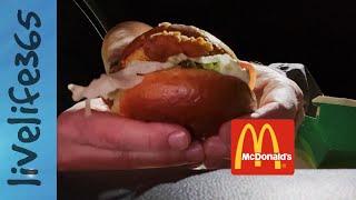 Mike Eats the Street McDonalds Deluxe Crispy Chicken Sandwich