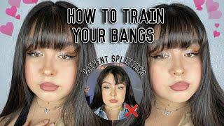 HOW TO TRAIN YOUR BANGS PREVENT SPLITTING