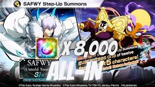 Bleach Brave Souls SAFWY Step-Up Summons Untold Stories Six ALL-IN WITH 8000 ORBS