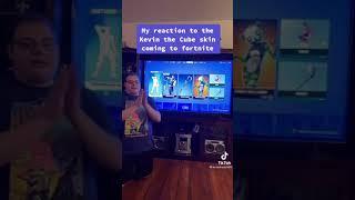 Grown man Reacts to Kevin the cube skin comes to Fortnite ￼