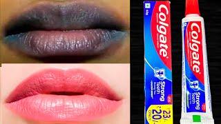 3 मिनट में Colgate se काले होंठो को गुलाबी व सुंदर बनायें- 100% Working 1 बार में Get Pink Lips