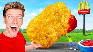 World’s Largest McDonalds Chicken Nugget Official World Record + 7 GIANT Fast Food SECRET Items