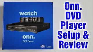 Onn DVD Player From Walmart Setup & Review