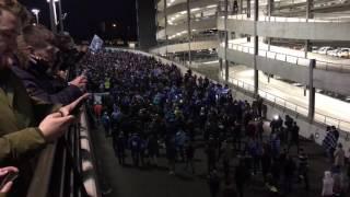  KAA Gent fans march to Wembley