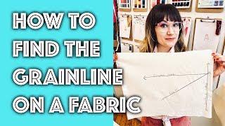 How to Find the Grainline  Bias Warp and Weft of a Fabric  Sew Anastasia