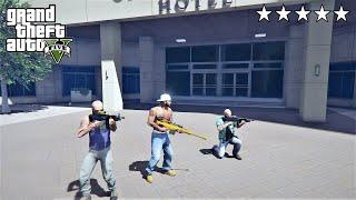 GTA 5 - Franklin Michael and Trevors Five Star Escape From OPIUM NIGHTS HOTEL # 131
