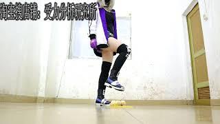 Chinese girl wear cosplay shoes crush AA12Girls Frontline
