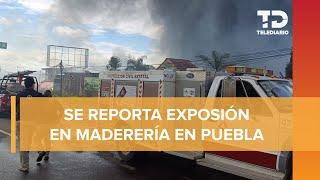 Incendio en San Gregorio Atzompa causa alerta por gran columna de humo