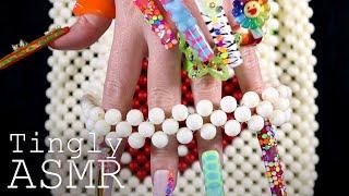 ASMR Clicky Clacky XXL  Nails on  BAGS   soft spoken tapping scratching