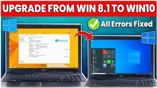 How to Upgrade From Windows 8.1 to Windows 10 any PCLaptop 2024 - Step By StepWithout any Error️