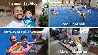 Jiyansh 1st Vlog Intro  Pool football  Lonavala Family Trip