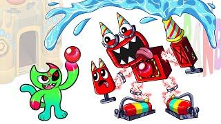 ANIMATION Slime Cat Kills BanBanNabNab But WUBBOX Characters  Garten Of Banban Cartoon