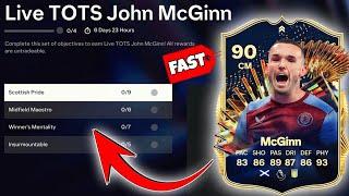 How to Complete Live TOTS John McGinn Objectives in FC 24  90 Rated Live TOTS McGinn Objective