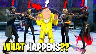 What Happens if ALL 5 Bosses Meet in Fortnite Chapter 5 - Peter Griffin Meets All Society Bosses