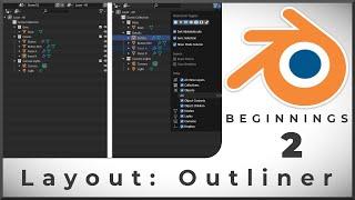 Outliner manage your assets in Blender - Tutorial 2 BLENDER BEGINNINGS