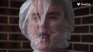 man suffocate by plastic bag  die scene