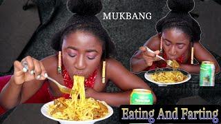 ASMR Banga Spaghetti Mukbang  Asmr Farting While Eating  Yummy Africa Food