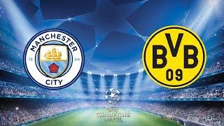 FC 24 Fußball spiel Manchester City gegen Borussia Dortmund Champions League das erste spiel