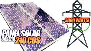 Convierto CD  DVD en un Potente Panel Solar Fotovoltaico de 3000w