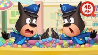 Which One Is Real Dobie  Safety Tips for Kids  Sheriff Labrador Police Cartoon