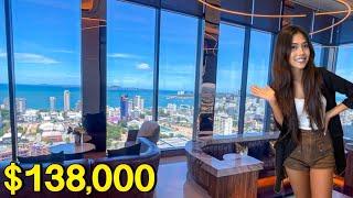 $138000 4.7M THB Pattaya Brand-New Condo with Beautiful Sky Lounge & Swimming Pool