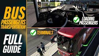 How to Install Bus Passengers Bus Terminals and Buses in ETS2  Crash fixed full in-depth guide