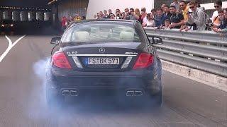 Mercedes-Benz CL63 AMG Burnouts on the road
