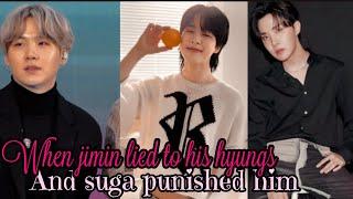 When jimin lied to his hyungs and suga punished himOneshot#yoonminhope