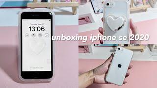 Unboxing iphone se 2020 in 2024 🩰️🫧