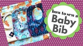 How to sew a baby bib. A beginner friendly tutorial