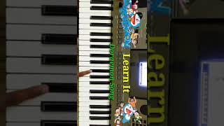 Doraemon Song Piano  Easy Tutorial  Keyboard  by Jebin Joe K.P  Jebin Theme Joe  #shorts