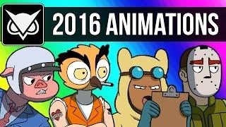 VanossGaming Animated 2016 Compilation Moments from Gmod GTA 5 Cod Zombies & More