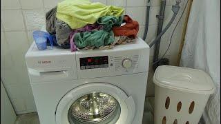 Quick wash easy ironing cotton 30 degrees BOSCH WAB28220 washing machine program test example #321