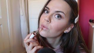 ASMR - Tingly Lipgloss Application  feat my chihuahua 