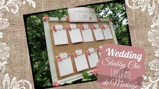 DIY Wedding tutorial Tableau de mariage shabby chic - Shabby chic wedding tableau