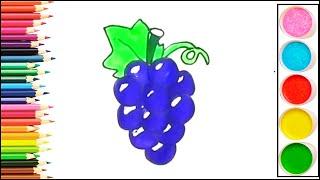 Grapes drawings painting for kids kids drawing magic fingers art drawing tutorial how to draw