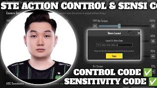 2024 STE ACTION SENSITIVITY CODE  STE ACTION CONTROL CODE  #steaction  5 FINGER CONTROL CODE